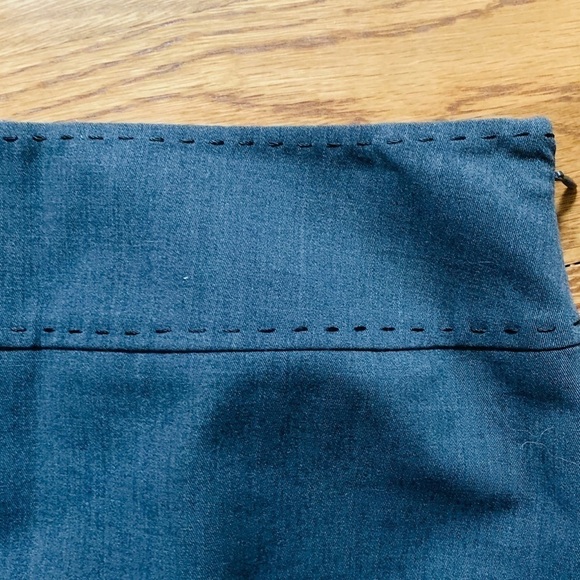 Elie Tahari Gray Skirt with Double Slits Wool - Picture 6 of 13